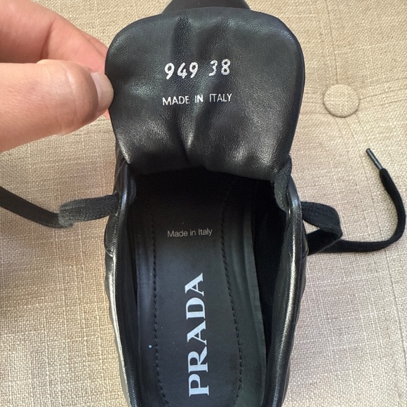 Prada Black leather sneakers - Picture 5 of 7